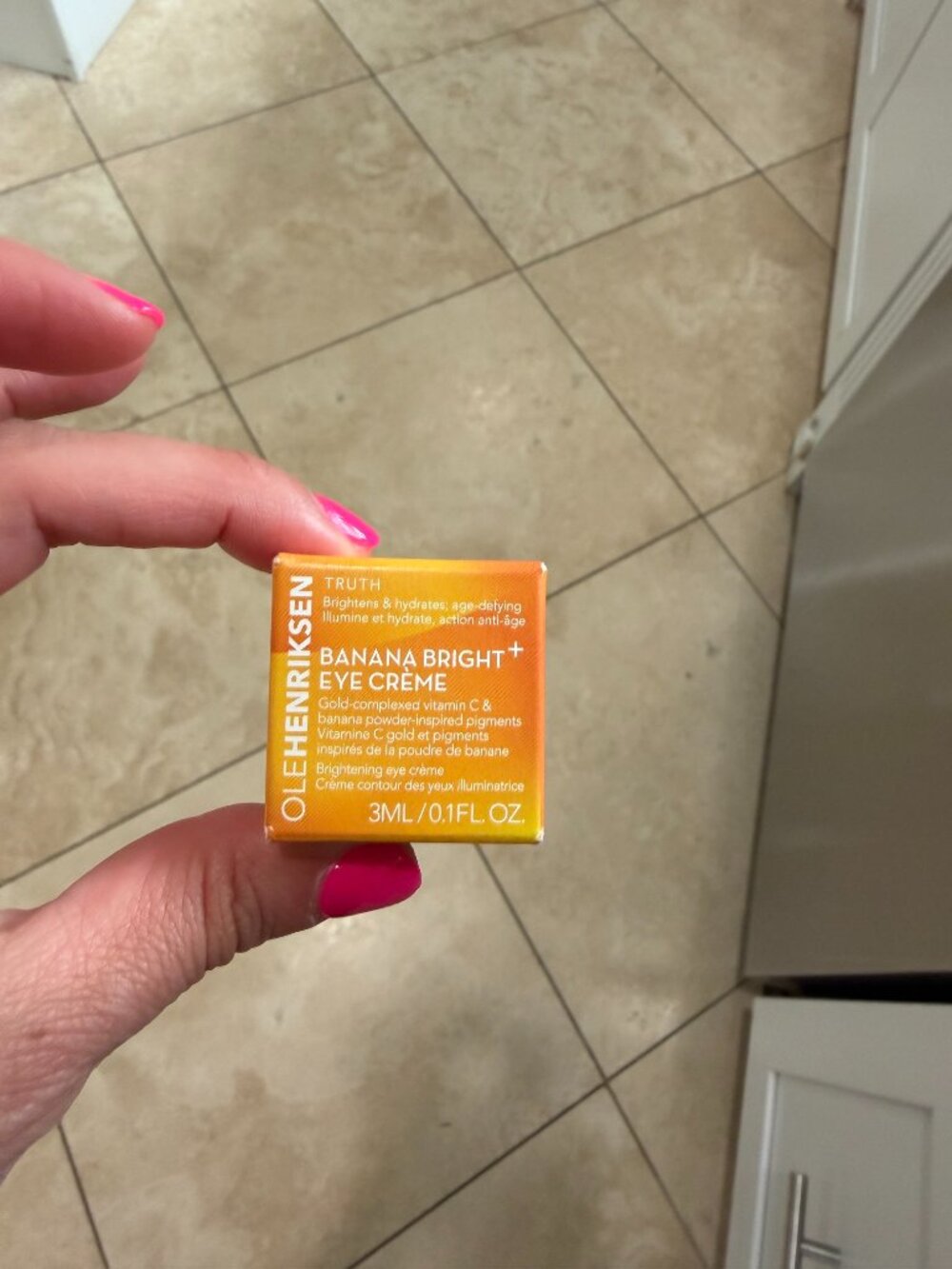 NEW IN BOX 3 ML Ole Henriksen Banana Bright Eye Creme Mini